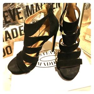 Steve Madden Spycee Black Suede
